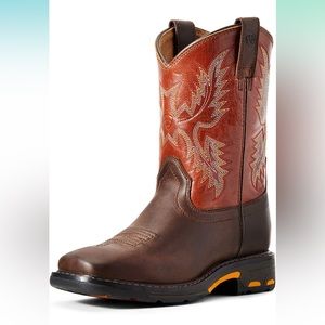 Ariat Kids' Workhog Wide Square Toe Western Cowboy Boot